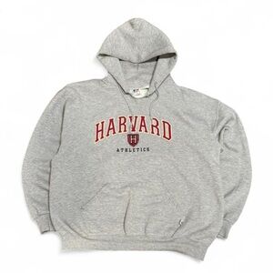 Vintage Russell Athletic Harvard University Grey Hoodie